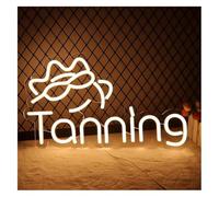 Señal de luz de neón para lámparas de Bronceado con letreros neón, Interruptor atenuación para decoración Pared