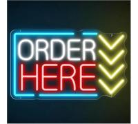 Señal de luz de neón para lámparas de neón, pida aquí letreros LED