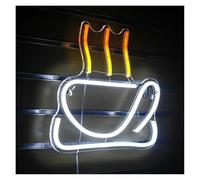 Señal de luz de neón Para neón Luz Taza de café Luminoso LED Signo Para Fiesta Boda Tienda Cumpleaños Reunión Habitación Mural Personalidad Arte Decoración Pared(B)