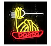 Señal de luz de neón Pasta para letrero luminoso de neón, para ideal para cocina, restaurante, bar, sala estar, fiestas y tiendas familiares