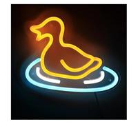 Señal de luz de neón Pato Nadando en un Estanque decoración de luz neón para Letrero