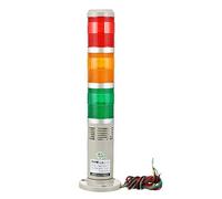 Señal de luz de torre, LED Advertencia Intermitente Alarma Torre industrial, Lámpara brillante para iluminación automotriz Área residencial, Barco, Máquina herramienta (3 capas-DC 220V)