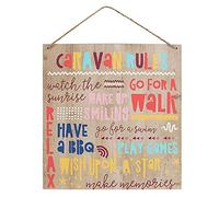 Señal de Madera Reglas para Vivir en Caravana - Something Different