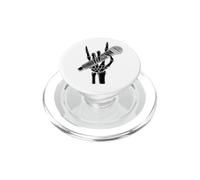 Señal de Mano Esqueleto Rock Micrófono Heavy Metal Singer PopSockets PopGrip para MagSafe