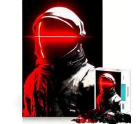 Señal de Ninguna Parte - Astronauta con Visera roja, Rompecabezas de 1000 Piezas para Adultos, Regalo para ejercitar la Mente, Juguete para Relajarse, Arte para armar, Regalo Memorable 38x52cm
