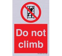 Señal de no escalar - 50 x 75 mm - A8P