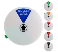 Señal de no Molestar, Bitte Klopfen Schild-Nicht im Büro-Bin gleich zurück-Bitte nicht stören-Bitte warten-In einem Meeting, Señal de protección de datos Privacy Shield para oficinas Blanco