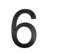 Señal De Número Casa Flotante for Exteriores, Grande, 30cm, Un Acento Atemporal for Números Puerta, Construcción Identidad, Dirección Calle, 1 Ud(No. 6)
