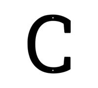 Señal De Número Casa Metal Moderna, Placa Dirección Impermeable, Decoración Letras for Puerta Pared Exterior O Calle, 20/24 Pulgadas, 1 Ud(C,20inch)