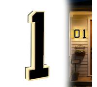 Señal de Número de Casa Iluminada de 9 Pulgadas, Grande, Personalizada, Resistente al Agua, Señales de Dirección LED Personalizadas para Casas, Moderna, Placa de Dirección Retroiluminada para Iluminar