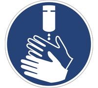 Señal de obligación desinfectarse las manos, UE 10 unid.