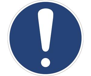 Señal de obligación señal general de prohibición, UE 10 unid.