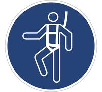 Señal de obligación usar arnés de seguridad, UE 10 unid.