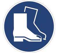 Señal de obligación usar calzado de seguridad, UE 10 unid.