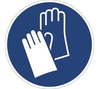 Señal de obligación usar guantes de protección, UE 10 unid.