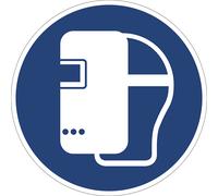 Señal de obligación usar máscara de soldar, UE 10 unid.