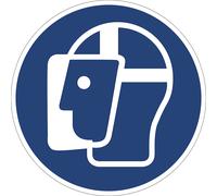 Señal de obligación usar pantalla protectora, UE 10 unid.