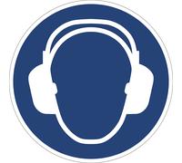 Señal de obligación usar protección auditiva, UE 10 unid.