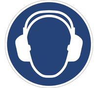 Señal de obligación usar protección auditiva, UE 10 unid.