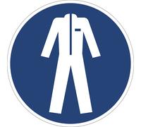 Señal de obligación usar ropa protectora, UE 10 unid.