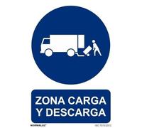 Señal de obligación Zona de Carga y Descarga, con tintas UV SEKURECO