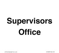 Señal de oficina de supervisor - 100 x 100 mm - S10