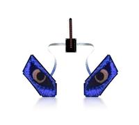 Señal de ojo de mochila LED, resolución de 60x96 Desplazamiento programable Luz de visualización de ojo animada Aplicación Bluetooth Pantalla de visualización de mochila DC12V Luz