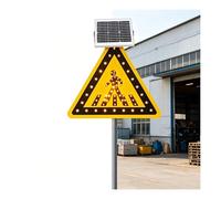Señal de paso de peatones con luz solar intermitente, señal de advertencia de carretera parpadeante LED de aluminio de 24 pulgadas, seguridad del tráfico resistente a la intemperie IP65(30IN(76IN))