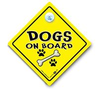 Señal de perro a bordo, señal de perro a bordo para coche, señal de perro en coche, señal de coche Beware of The Dog, señal de vehículo para perro, ventosa para ventana de coche, bebé a bordo,