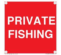 Señal de pesca privada, 100 x 100 mm, S10