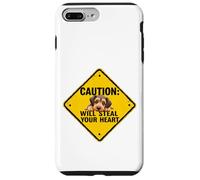 Señal de precaución Airedale Terrier perro divertido regalo Airedale cachorro Carcasa para iPhone 7 Plus/8 Plus