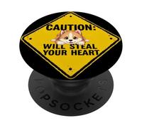 Señal de precaución Akita Inu Dog Funny Gift Akita Puppy PopSockets PopGrip Adhesivo