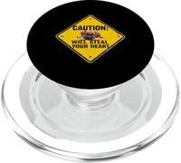 Señal de precaución Boxer Dog Funny Gift Boxer Puppy PopSockets PopGrip para MagSafe