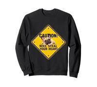 Señal de precaución para perro bulldog francés, regalo divertido Sudadera