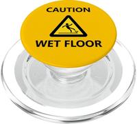 Señal de precaución para Suelo Mojado PopSockets PopGrip para MagSafe