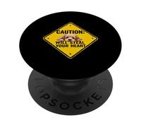 Señal de precaución perro señalador de pelo duro divertido regalo cachorro Griff PopSockets PopGrip Adhesivo