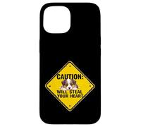 Señal de precaución Shetland Sheepdog Dog Funny Gift Sheltie Puppy Carcasa para iPhone 15