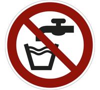 Señal de prohibición agua no potable, UE 10 unid.