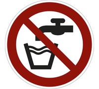 Señal de prohibición agua no potable, UE 10 unid.
