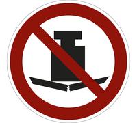 Señal de prohibición prohibidas las cargas pesadas, UE 10 unid.
