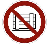 Señal de prohibición prohibido depositar y almacenar objetos, UE 10 unid.