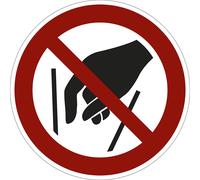 Señal de prohibición prohibido meter las manos, UE 10 unid.
