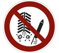 Señal de prohibición prohibido prender fuego, UE 10 unid.