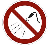 Señal de prohibición prohibido salpicar con agua, UE 10 unid.