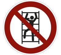 Señal de prohibición prohibido subir a personas no autorizadas, UE 10 unid.