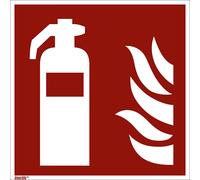 Señal de protección contra incendios extintor de incendios, UE 10 unid.