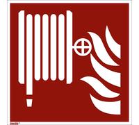 Señal de protección contra incendios manguera extintora, UE 10 unid.