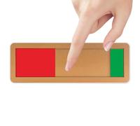 Señal de puerta vacant in use - Placa indicadora deslizante acrílica, pantalla de texto transparente para privacidad de baño, acabado resistente a los arañazos, ideal para hotel, restaurante, clínica