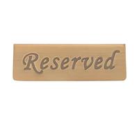 Señal de reserva de acero inoxidable de bronce antiguo Aviso de aviso de asiento de asiento reservado para restaurantes Cafes Salones de té Hoteles Material duradero Fácil de