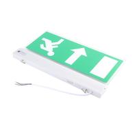 Señal de salida del borde LED, indicador de evacuación de luz de emergencia LED de emergencia LED EXIGA DE EMERGENCIA Borde de montaje empotrado, alojamiento de aluminio, letras